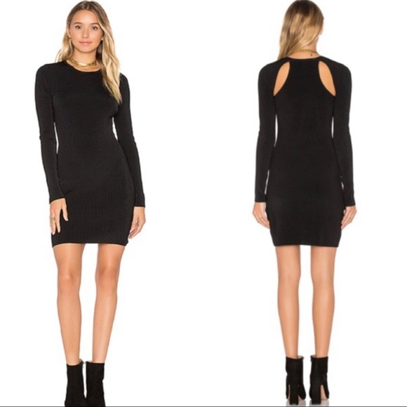 ELIZABETH AND JAMES Priscilla Dress Black, Size Medium - Picture 1 of 7